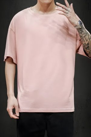 Style Core Aesthetics, New Style Trends - Soft Boy Crew Neck Basic Tee