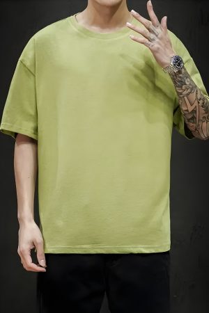 Style Core Aesthetics, New Style Trends - Soft Boy Crew Neck Basic Tee