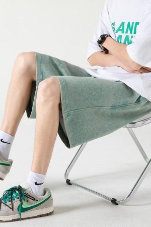 Style Core Aesthetics, New Style Trends - Soft Boy Drawstring Waist Sweatshort