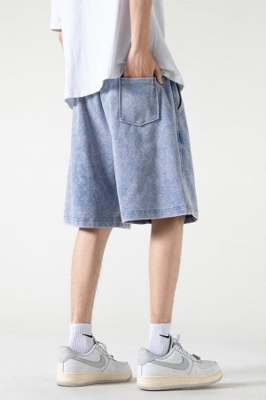 Style Core Aesthetics, New Style Trends - Soft Boy Drawstring Waist Sweatshort