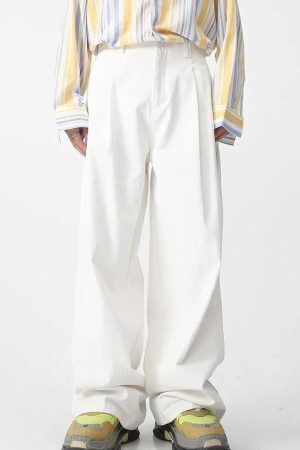 Style Core Aesthetics, New Style Trends - Soft Boy High Waist Baggy Pants