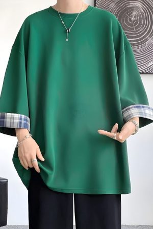 Style Core Aesthetics, New Style Trends - Soft Boy Oversize Detailed Tee