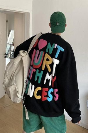 Style Core Aesthetics, New Style Trends - Soft Boy Printed Sweatshirt