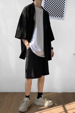 Style Core Aesthetics, New Style Trends - Soft Boy Shirt and Shorts Two Piece Set