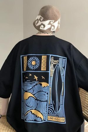 Style Core Aesthetics, New Style Trends - Soft Boy Summer Time Tee