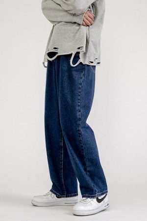 Style Core Aesthetics, New Style Trends - Soft Boy Washed Baggy Jeans