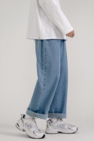 Style Core Aesthetics, New Style Trends - Soft Boy Washed Baggy Jeans