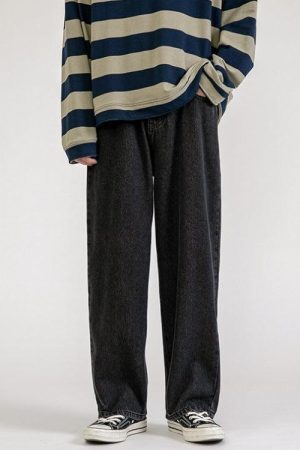 Style Core Aesthetics, New Style Trends - Soft Boy Washed Baggy Jeans