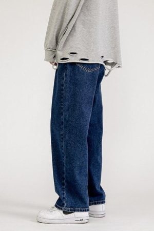 Style Core Aesthetics, New Style Trends - Soft Boy Washed Baggy Jeans