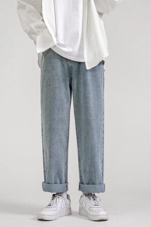 Style Core Aesthetics, New Style Trends - Soft Boy Washed Baggy Jeans