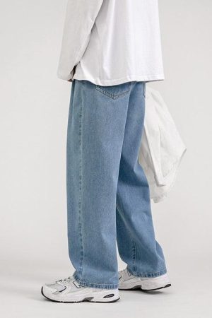 Style Core Aesthetics, New Style Trends - Soft Boy Washed Baggy Jeans