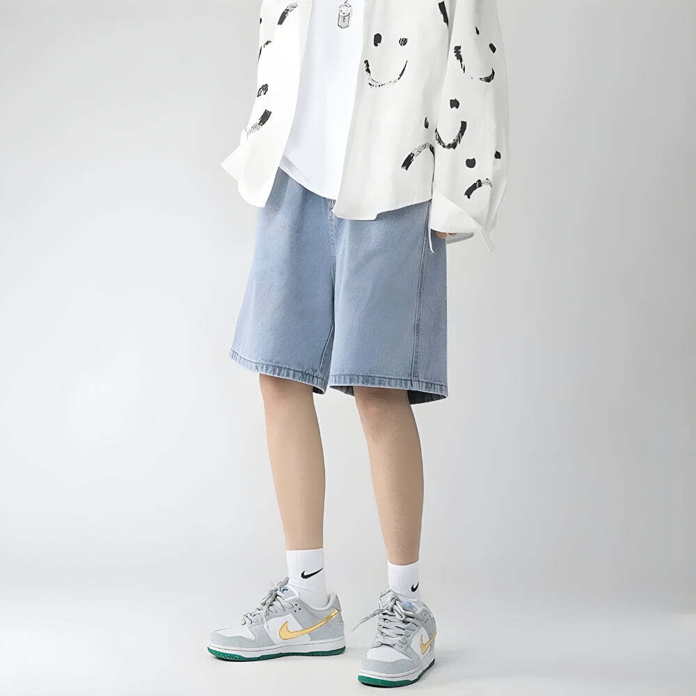 Style Core Aesthetics, New Style Trends - Soft Boy Wide Leg Shorts