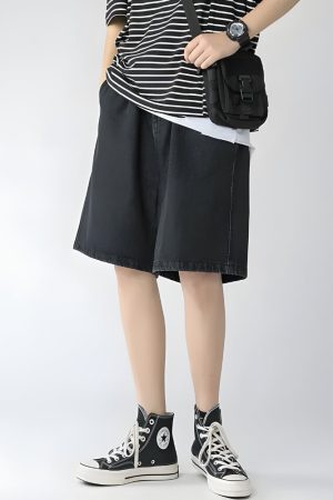 Style Core Aesthetics, New Style Trends - Soft Boy Wide Leg Shorts