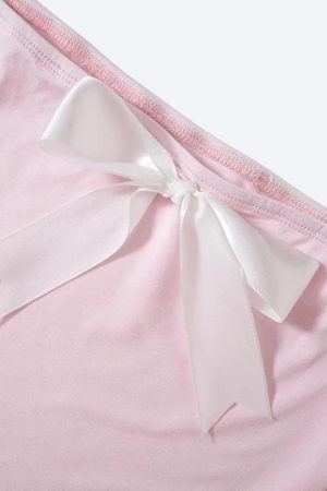 Style Core Aesthetics, New Style Trends - Soft Coquette Bow Two Piece Set