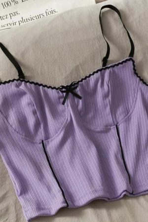 Style Core Aesthetics, New Style Trends - Soft Girl Bow Corduroy Top