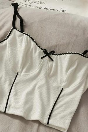 Style Core Aesthetics, New Style Trends - Soft Girl Bow Corduroy Top