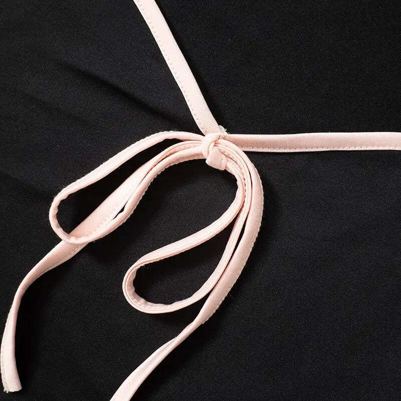 Style Core Aesthetics, New Style Trends - Soft Girl Bow Sweetheart Neckline Top Style Core Aesthetics, New Style Trends - Soft Girl Bow Sweetheart Neckline Top