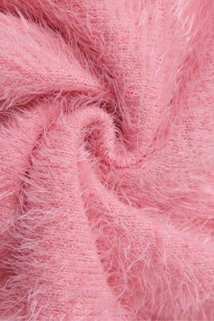 Style Core Aesthetics, New Style Trends - Soft Girl Cherry Fluffy Crop Top