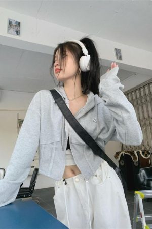 Style Core Aesthetics, New Style Trends - Soft Girl Cropped Hoodie