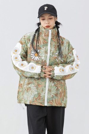 Style Core Aesthetics, New Style Trends - Soft Girl Daisy Jacket