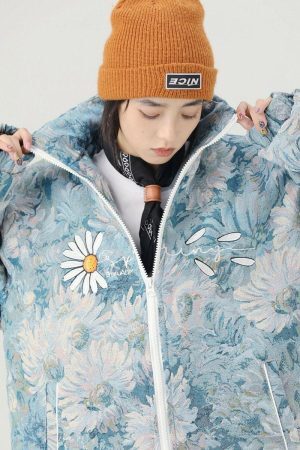 Style Core Aesthetics, New Style Trends - Soft Girl Daisy Jacket