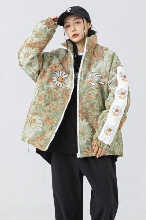 Style Core Aesthetics, New Style Trends - Soft Girl Daisy Jacket