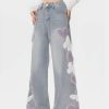 Style Core Aesthetics, New Style Trends - Soft Girl Fluffy Heart Butterfly Jeans