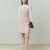 Style Core Aesthetics, New Style Trends - Soft Girl Mini Dress With Shirt Sleeve