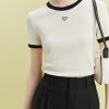 Style Core Aesthetics, New Style Trends - Soft Girl Minimal Heart Tee