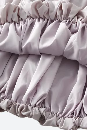 Style Core Aesthetics, New Style Trends - Soft Girl Pastel Bubble Midi Skirt