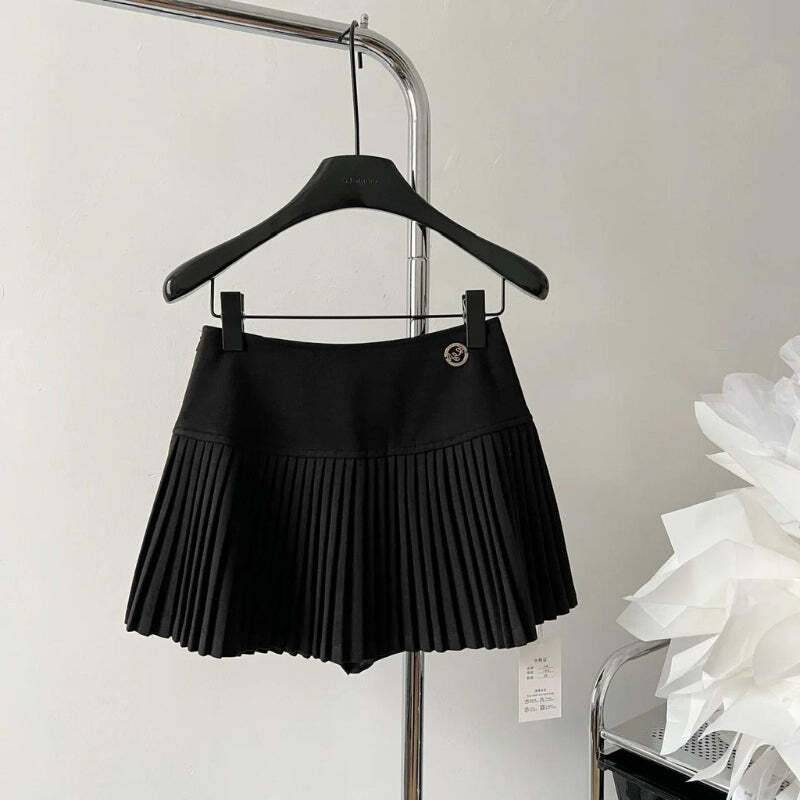 Style Core Aesthetics, New Style Trends - Soft Girl Pleated High Rise Mini Skort Style Core Aesthetics, New Style Trends - Soft Girl Pleated High Rise Mini Skort