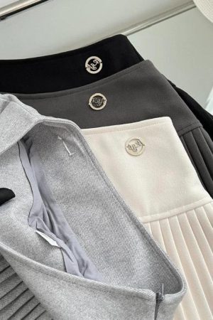 Style Core Aesthetics, New Style Trends - Soft Girl Pleated High Rise Mini Skort