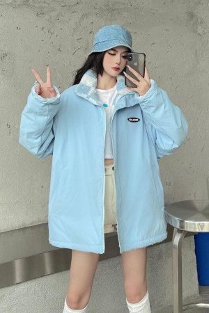 Style Core Aesthetics, New Style Trends - Soft Girl Reversible Checkered Jacket