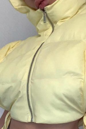 Style Core Aesthetics, New Style Trends - Solid Color Lace Up Hooded Sleeveless Jacket