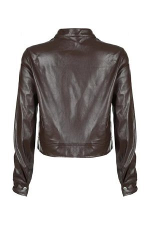 Style Core Aesthetics, New Style Trends - Solid Zip Up Leather Jacket