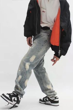 Style Core Aesthetics, New Style Trends - 'Splat' Jeans