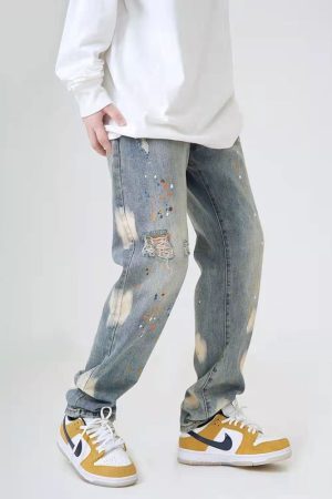 Style Core Aesthetics, New Style Trends - 'Splat' Jeans