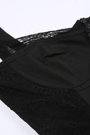 Style Core Aesthetics, New Style Trends - Square Neck Lace Mini Dress