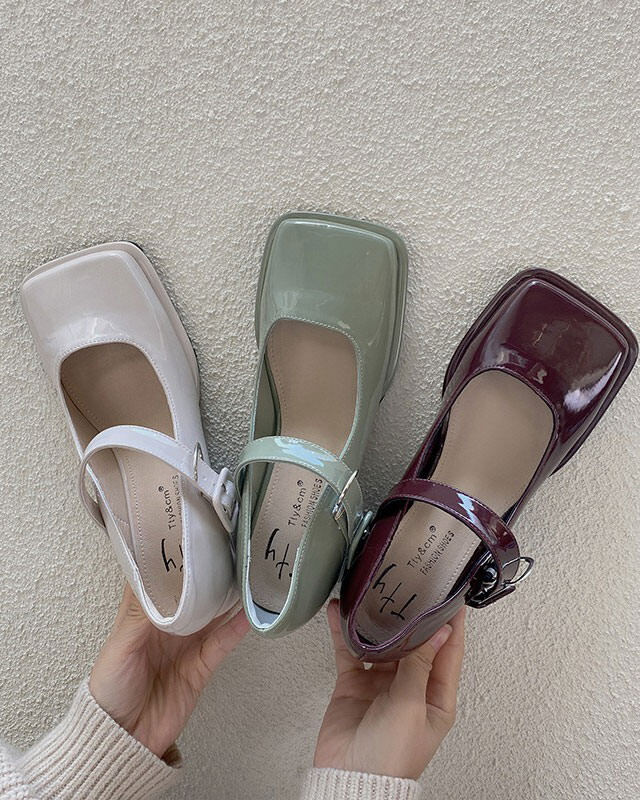 Style Core Aesthetics, New Style Trends - Square Toe Mary Jane Sandals Style Core Aesthetics, New Style Trends - Square Toe Mary Jane Sandals