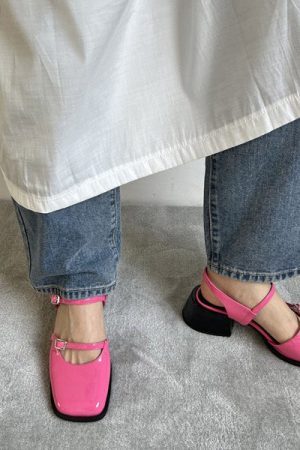 Style Core Aesthetics, New Style Trends - Square Toe Mary Jane Shoes