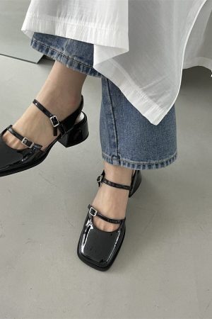 Style Core Aesthetics, New Style Trends - Square Toe Mary Jane Shoes