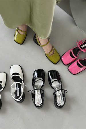 Style Core Aesthetics, New Style Trends - Square Toe Mary Jane Shoes