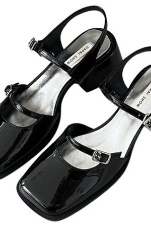 Style Core Aesthetics, New Style Trends - Square Toe Mary Jane Shoes