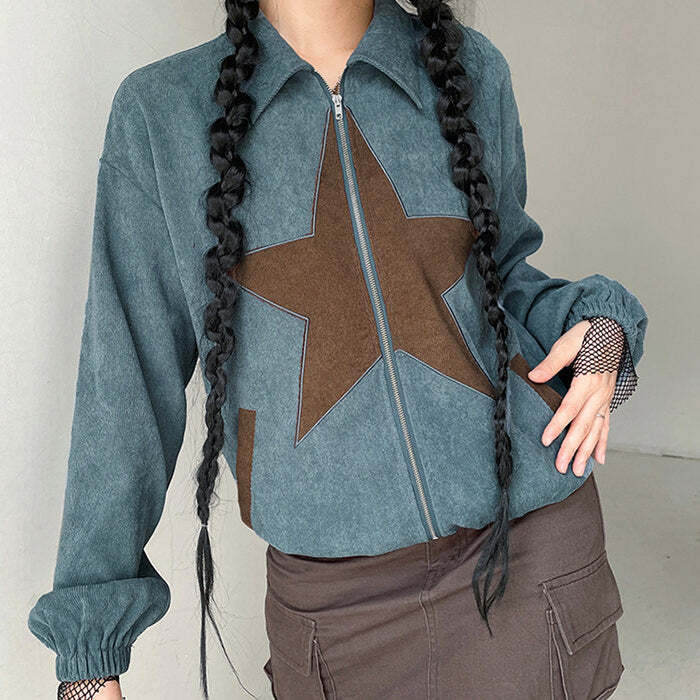 Style Core Aesthetics, New Style Trends - Star Corduroy Jacket Style Core Aesthetics, New Style Trends - Star Corduroy Jacket