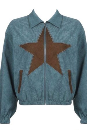Style Core Aesthetics, New Style Trends - Star Corduroy Jacket