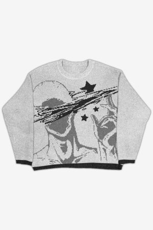 Style Core Aesthetics, New Style Trends - 'Starblind' Knit Sweater