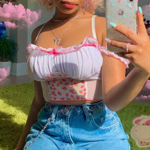 Style Core Aesthetics, New Style Trends - Strawberry Fields Top Style Core Aesthetics, New Style Trends - Strawberry Fields Top