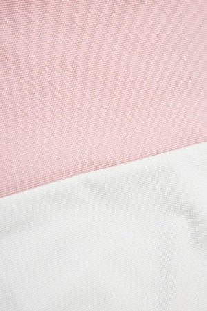 Style Core Aesthetics, New Style Trends - Striped Half Zip-Up Jersey Top