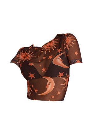 Style Core Aesthetics, New Style Trends - Sun and Moon Mini Tee
