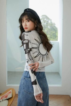 Style Core Aesthetics, New Style Trends - Sun Child Sheer Top